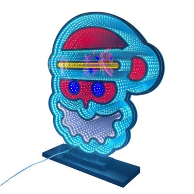 1000lm Lampe Leuchtflux LED Infinity Spiegel Lichter für Heimdekoration und Halloween Geschenk