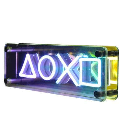Sprengstoffladen LED-Schilder mit Akryl-Infinity-Spiegeln und Neno-Leuchten