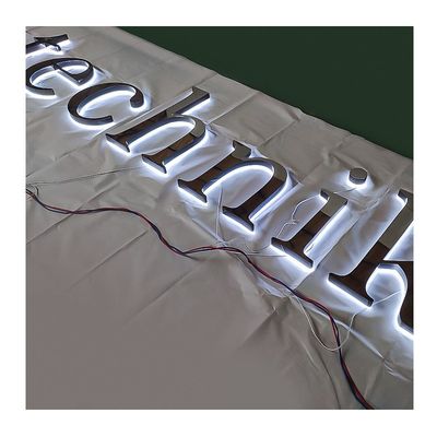 Innen- und Außenwerbeanzeige Edelstahl Acryl LED-Kanalbriefe Beschilderung