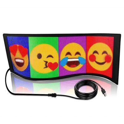 LED-Scroll-Werbung USB-Shop-Symbol benutzerdefinierter Text GIF-Symbole für Store Car Bar Hotel