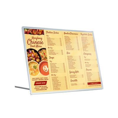 Bestellung von LED-Hintergrundbeleuchteten Aluminiumrahmen für Plakate und Beschilderung 12V/1a-5W Stromverbrauch