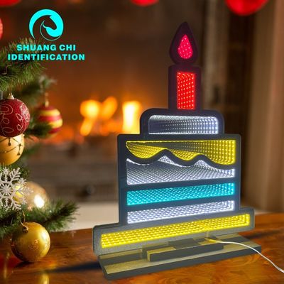 Weihnachtsschmuck Lieferungen Weihnachtslicht Stil LED Lollipop Acryl Magic Mirror