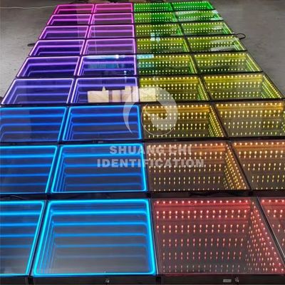 LED-Lichtquelle 5050 RGB Led-Abnehmbarer Glasfliesen für interaktive Neon-Tanzfläche