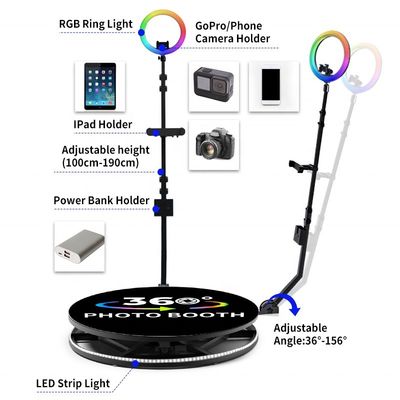 360-Grad-Fotostand für Hochzeiten Alle Accessoires Requisiten Optionales Traggewicht 500KG