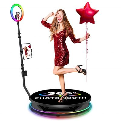 80-120cm Drehstand Hochzeit Fantasy 360 Foto Booth Overhead-Maschine mit Design