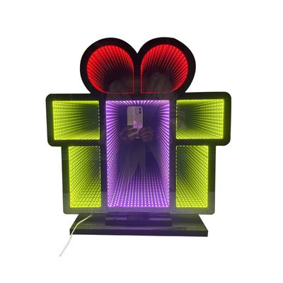 Weihnachts-Lichtstil Weihnachtsgeschenk-Box mit LED-Licht und Acryl-Magie-Spiegel Ideal