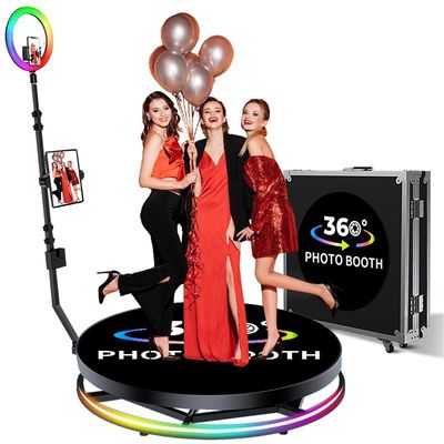 360-Grad-Slow-Motion-Video-Booth für Kamera-Stabler Starkes Metall gehärtetes Glas LEDs