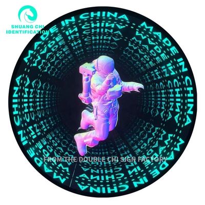 3D Neon Abyssal Spiegel für die Innenausstattung