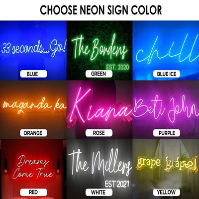 Wandschraub-Fix-Installation Innenraum Flexible RGB Neon-Streifenlicht mit benutzerdefiniertem Neonlicht