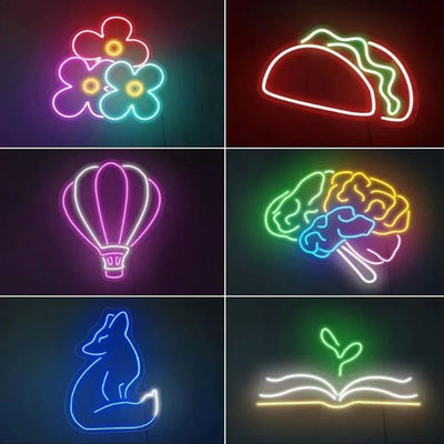 Wandschraub-Fix-Installation Innenraum Flexible RGB Neon-Streifenlicht mit benutzerdefiniertem Neonlicht