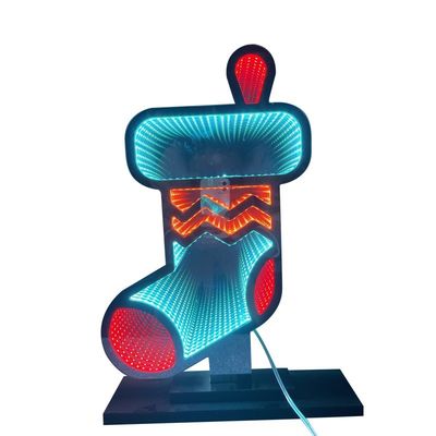 Kein Dimmer-Support Weihnachtsstrumpf LED-Licht Acryl-Zauberspiegel für Festdekor