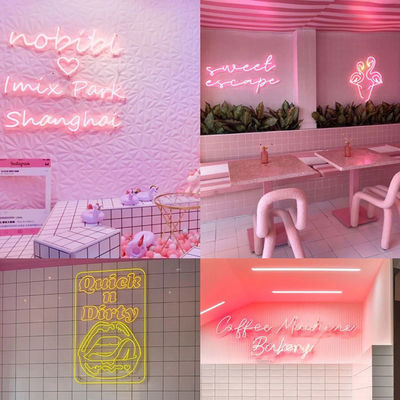 Acryl Neon Flex 12V RGB Wasserdicht LED Neon Schild Licht für die Feiertagsfeier Dekoration