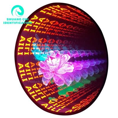 Langlebiger Metallrahmen Trendy Anpassung 3D Spiegel Neon Tanzfläche für DJ Disco Party