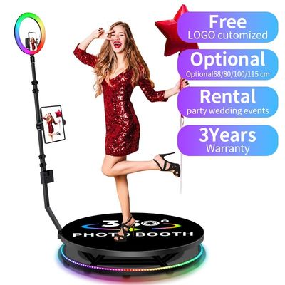 360-Grad-Fotobooth für Hochzeitsveranstaltungen Gro-kompatible Geräte 500KG Belastbarkeit