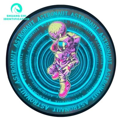 Technologisches Licht und Schatten maßgeschneiderter 3D Neon Abyssal Spiegel 50x50 Neon Spiegel