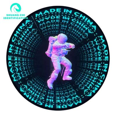 Technologisches Licht und Schatten maßgeschneiderter 3D Neon Abyssal Spiegel 50x50 Neon Spiegel
