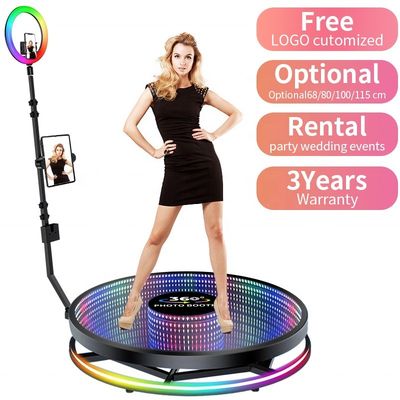 360-Grad-Fotobooth-Fülllichtmaschine mit 500 kg Lastkapazität und automatischem Dreh