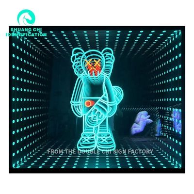 DC12V/AC110-220V Individuelle Größe Technologische Licht- und Schatten-Infinity Mirror Neon