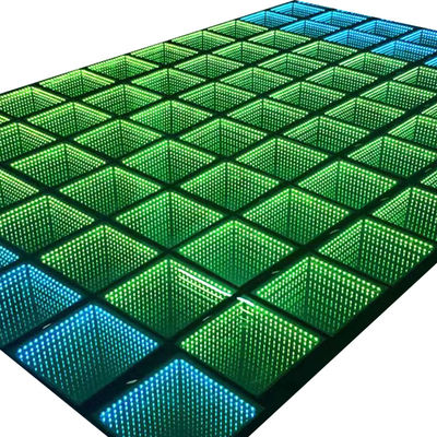 Dimmer Pista Licht Hochzeitsfeier 3D Spiegel Tanzfläche LED-Display Bildschirmplatten