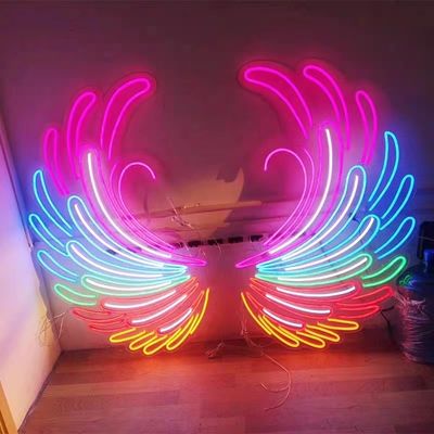 Big Angel Wings Neon-Schild auffälliges Party-Event Dekoration mit Marquee-Briefen