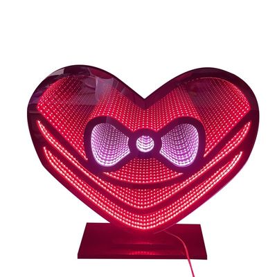 Weihnachtsliebhafte LED-Licht Acryl-Magie-Spiegel Abyssal Unendlicher Spiegel für Stromkabel