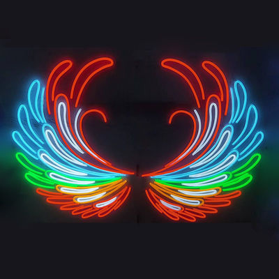 Customized Größe Rabatt LED Neon Schild für Happy Birthday Logo Flügel Halloween Bar Schild