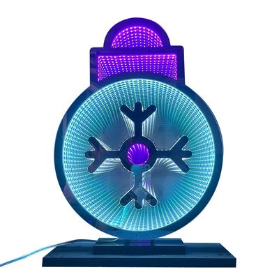 DC 12V LED Weihnachtslicht Schneeball Acryl Zauberspiegel Abyssal Infinite Mirror's