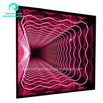 2023 Edelstahlgehäuse Melaleuca Custom LED Neon Schild mit Glasgrafikmaterial