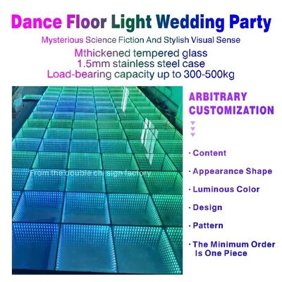 G/B/Y/RGB/RGB 3in1 Bühnenbeleuchtung Temperglas LED Tanzfläche für Hochzeiten