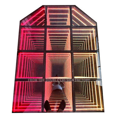 IP55-IP67 Wasserdichte LED-Tanzfläche für Hochzeitsfeiern Bühne DJ 3D Spiegel RGB-Beleuchtung