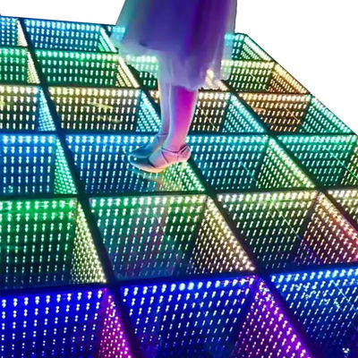 IP55-IP67 Wasserdichte LED-Tanzfläche für Hochzeitsfeiern Bühne DJ 3D Spiegel RGB-Beleuchtung