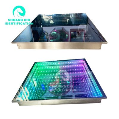 IP55-IP67 Wasserdichte LED-Tanzfläche für Hochzeitsfeiern Bühne DJ 3D Spiegel RGB-Beleuchtung