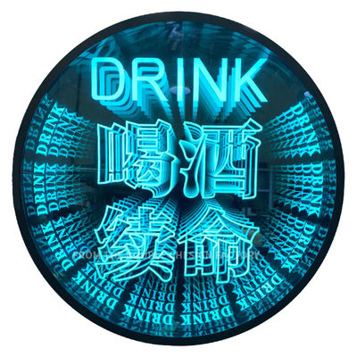 Der unverzichtbare Wandschmuck Custom End 3D Neon-Spiegel für KTV und Innenräume