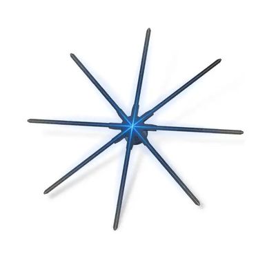Wolkenwerbung Holographischer Ventilator Wand montiert Kontrastverhältnis 1.692MM Helligkeit 2300