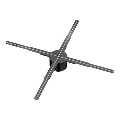 2300 Helligkeit 3D-Holographischer Ventilator mit Wifi-Steuerung und rotierendem Holographischem Display