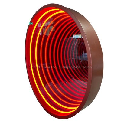 Stromversorgung Stecker Infinity Custom LED-Bildschirm Spiegel Neon-Schild für jede Organisation