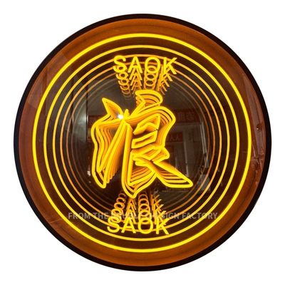 Neon-Spiegel für Wanddekoration