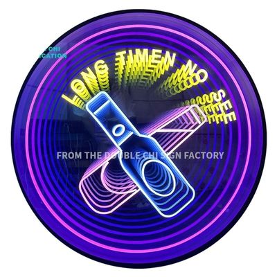 LED-Streifen Lichtquelle Infinity Custom LED Neon-Schild mit Rundheit Quadrat Oktagon