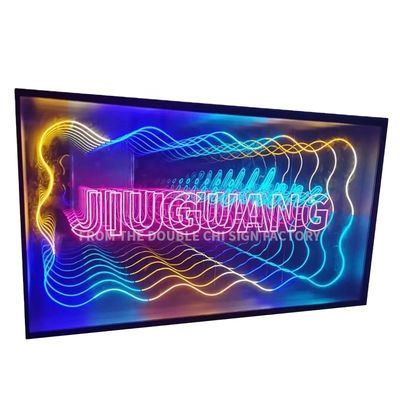 Anpassung Abyss Neon-Spiegel Werbe-Lichtboxen für Wand- oder Boden-Standing