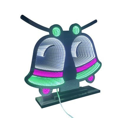 Weihnachtsschmuck Neon Abyss Angel Infinity Spiegel Schild Lichter für die Feiertagsfeier