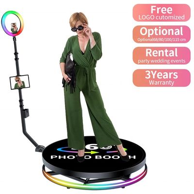 Automatischer 360-Photobooth für geschäftliche Veranstaltungen kostenloses eigenes Logo Eingangsspannung 110-240V