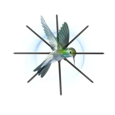 42cm 52cm 65cm 70cm 100cm Projektor Anzeige Led 3d Hologramm Ventilator für Werbung in Shop