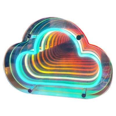 DC12V/AC110-220V Custom Infinity Logo Farbige LED 3D Neon Wand Tunnel für DJ Disco Party