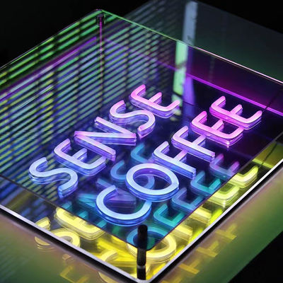DC12V/AC110-220V Custom Infinity Logo Farbige LED 3D Neon Wand Tunnel für DJ Disco Party