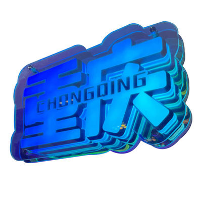 DC12V/AC110-220V Custom Infinity Logo Farbige LED 3D Neon Wand Tunnel für DJ Disco Party