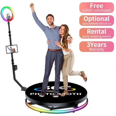 360°-Fotobooth-Kamera-Rotationsplattform mit 500 kg Belastung und Notfallsteuerung