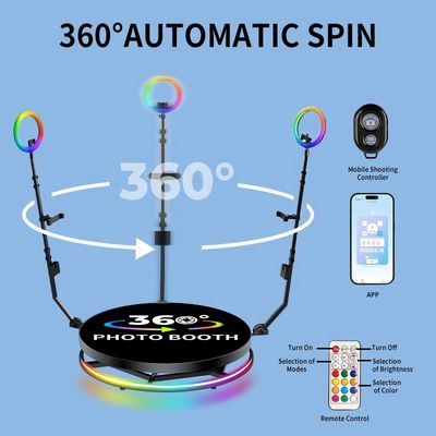 360°-Fotobooth-Kamera-Rotationsplattform mit 500 kg Belastung und Notfallsteuerung