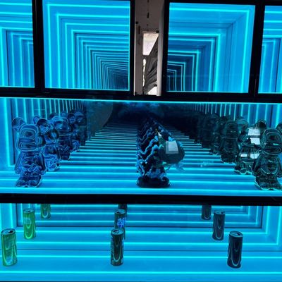Anpassbar Rot Weiß Blau Luxus LED Glas Neon für Hochzeitsveranstaltung Dekorationen