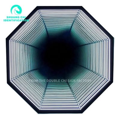 Neon Infinity 3D LED Optical Illusion Fußbodenspiegel