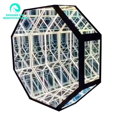 Erhöhen Dekor atemberaubend 3D Neon Abyssal Spiegel 50X50 in anpassbaren Farben